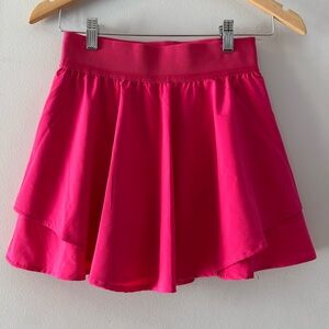 NWT 90 Degrees by Reflex Lightstreme Hypersonic Layered Skort, XS, preppy Sorbet